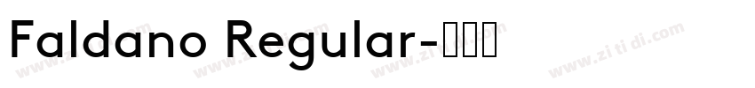 Faldano Regular字体转换